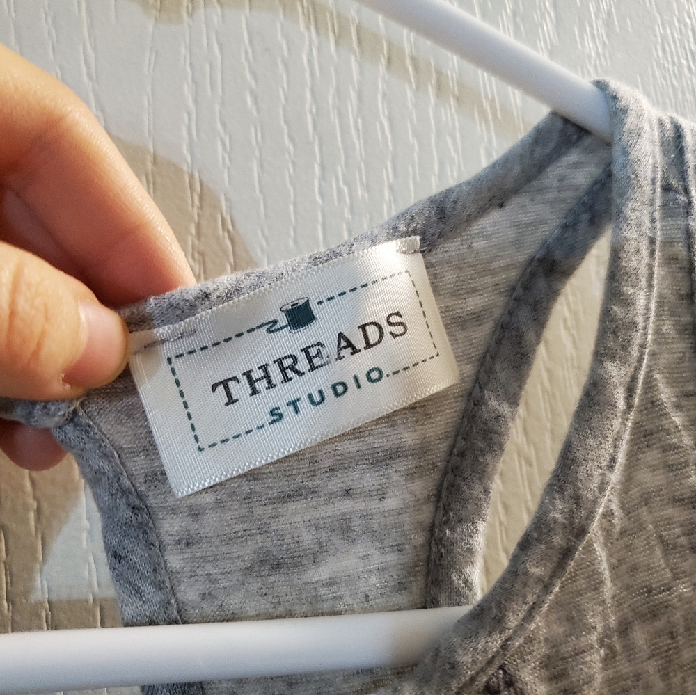 Threads Studio Gray Moon Flower Tank Top - Picture 2 of 4